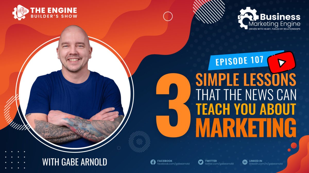 , 3 Simple Lessons That The News Can Teach You About Marketing &#8211; (Episode 107), Business Marketing Engine